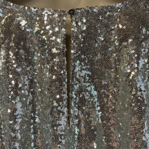 Anthropologie Lisabette Sequined Mini Dress Size 2X Wrap Silhouette - Picture 10 of 15